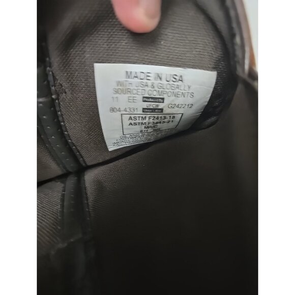 Thorogood Men's 11 "Steel Toe Western Wellington 804-4331 (U.S.A.) Brown 11 2E - Picture 4 of 8